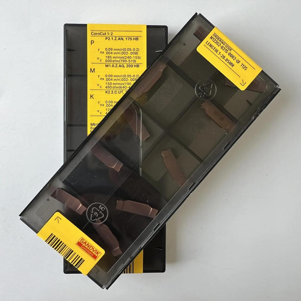 Original Sandvik / N123G2-0315-0002-GF 1125 /  CNC Lathe Carbide Blade 10 Pcs