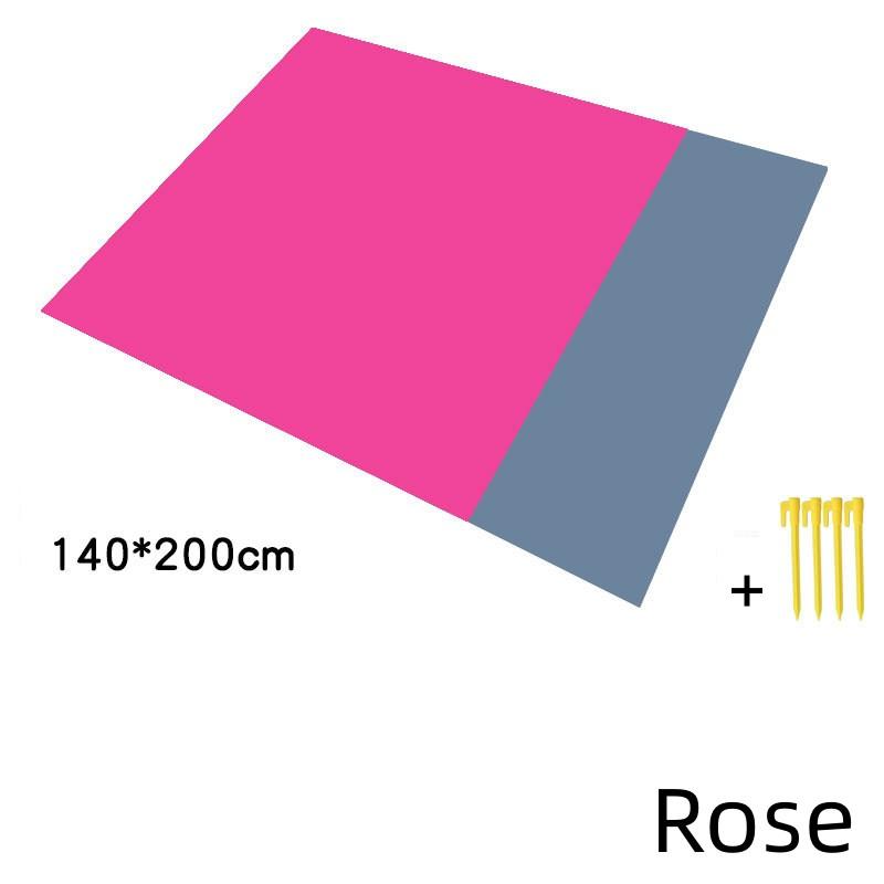 Outdoor Camping Mat Waterproof Folding Pocket Beach Blanket Portable Lightweight Picnic Mat Polyester Large Lawn Sand Beach Mat