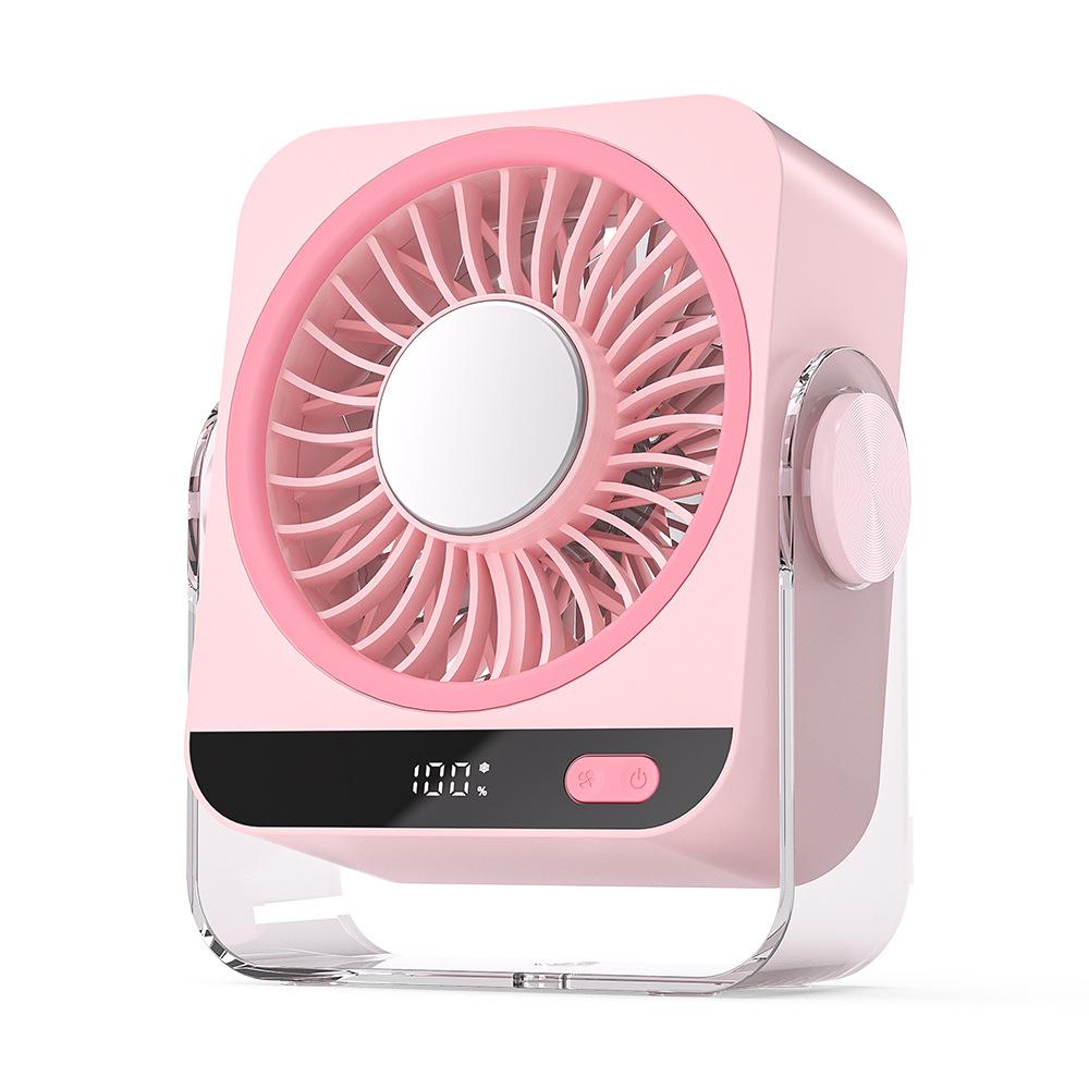 2026 New Desktop Cooling Ice Fan USB Rechargeable Small Wall-Mounted Fan Large Capacity Quiet less