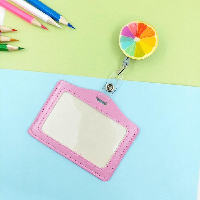 1PCS Work Credit Card Holders Cute Student Card Cover Case Name ID Card Cover Work Identity Badge Bags