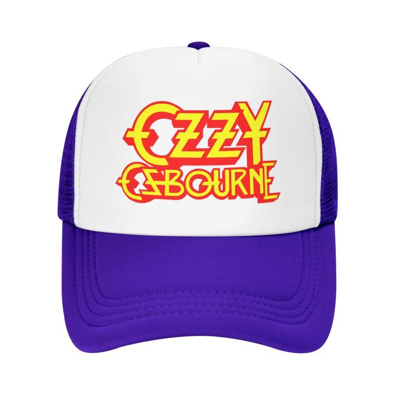 Custom Ozzy Osbourne Metal Hard Rock Print Mesh Baseball Cap Unisex Breathable Sun Hats Outdoor Sports Adjustable Snapback Hat