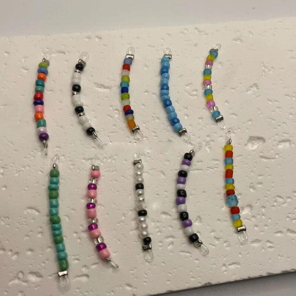 Steel Fashion Design Sweet Retro Ear Bone Stud Korean Style Earring Colorful Bead Women Jewelry