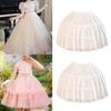 Sottogonna Crinolina Stile Principessa per Bambina Struttura con Cerchi in Acciaio Lunghezza 45 cm Sottoveste in Poliestere per Costumi Occasioni Speciali