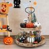 New Halloween Simulated Pumpkin Cute Colorful Artificial Pumpkin DIY Crafts Fake Pumpkin Party Tray Decorations
