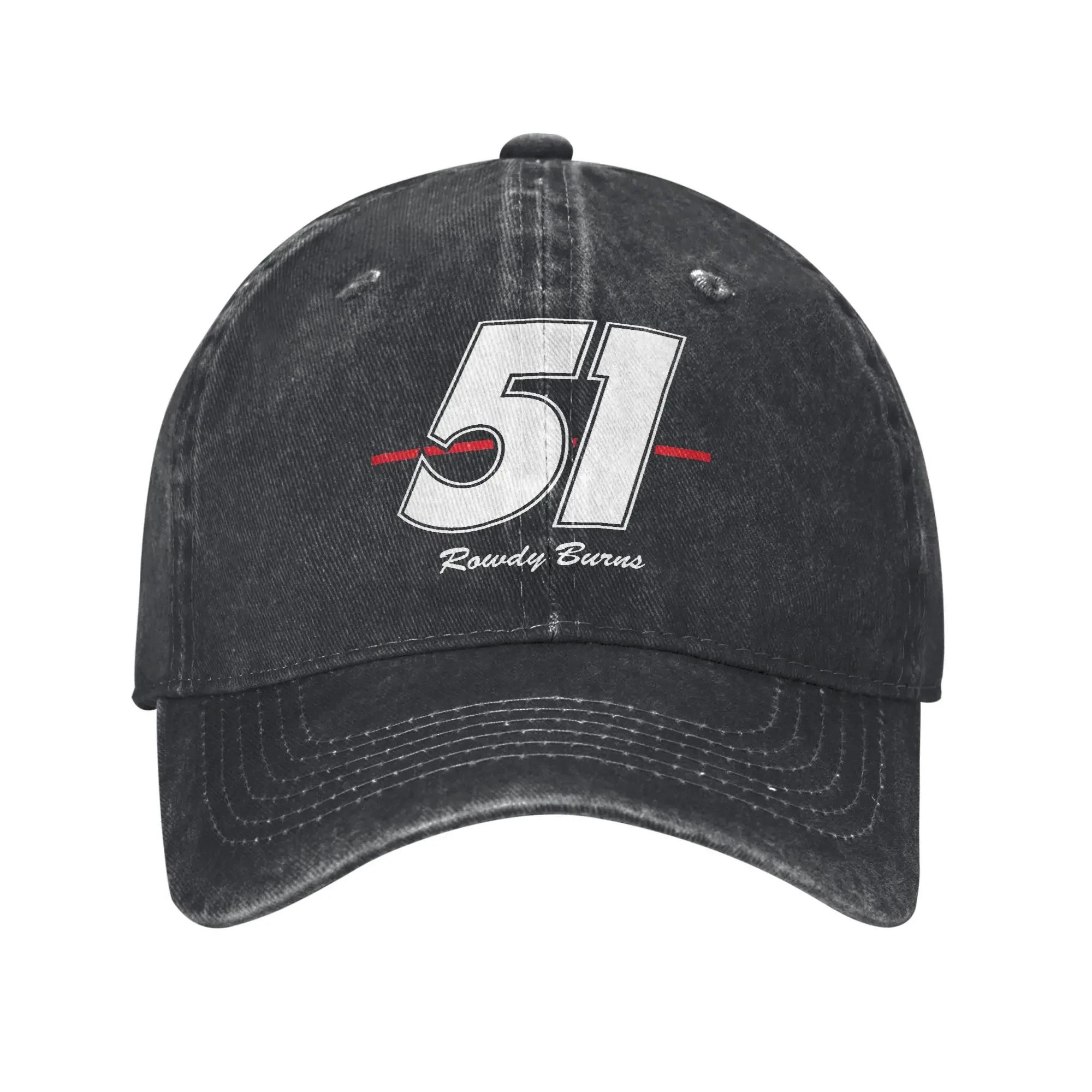 Rowdy Burns #51 Days of Thunder Sun Baseball Cap  Casual Wholesale Print Hunting Camping Baseball Caps Birthday Present One Size