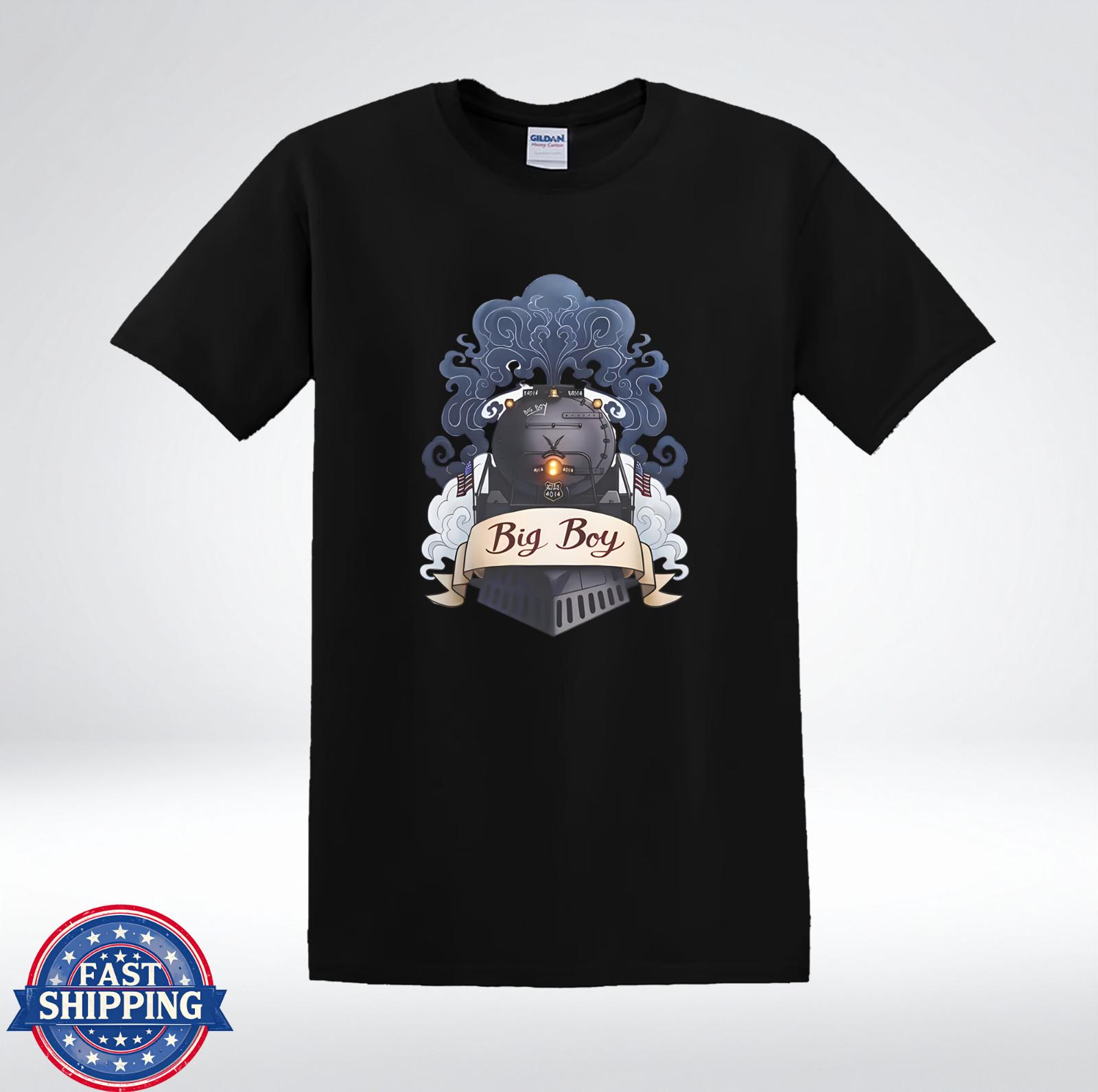 Big Boy Steam Train Enthusiast Railroad Lover T-Shirt XXXXL