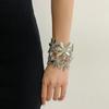 Schwerindustrie Übertrieben Hohl Blume Öffnung Armband Leicht Luxuriös High-End Exquisit Breite Version Armband
