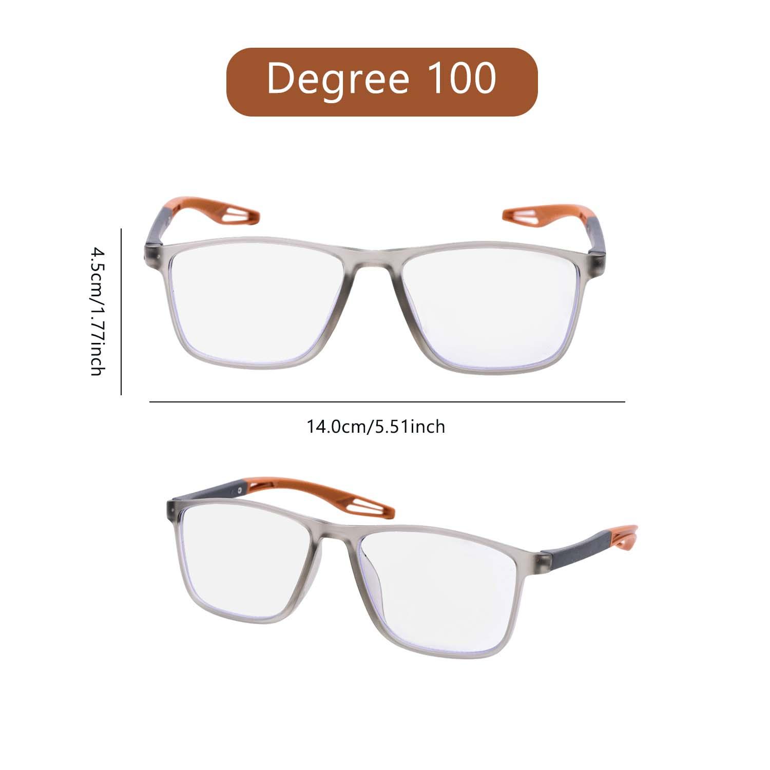 

New Fashion Sport Reading Glasses Men Ultralight Portable Anti Fatigue Presbyopia Eyeglasses Anti Blue Light Glasses +100 ~+400