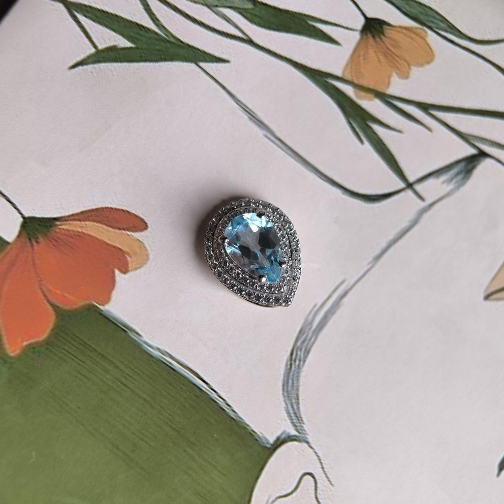 Серебряная подвеска с топазом 2.955ct (2179597)