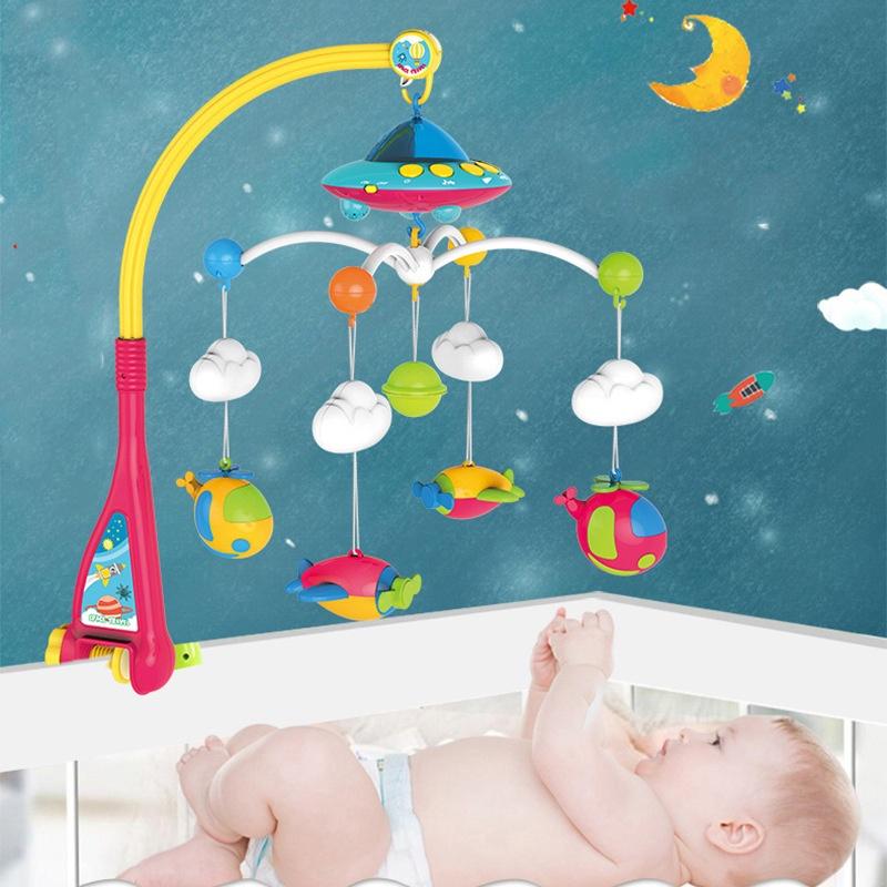 Interactive Baby Crib Mobile Hanging Toy Rotating Soothing And Developmental