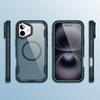 Voor iPhone 16 Hoesje Compatibel met MagSafe Lensframe Kickstand TPU + PC Schokbestendige Telefoonhoes