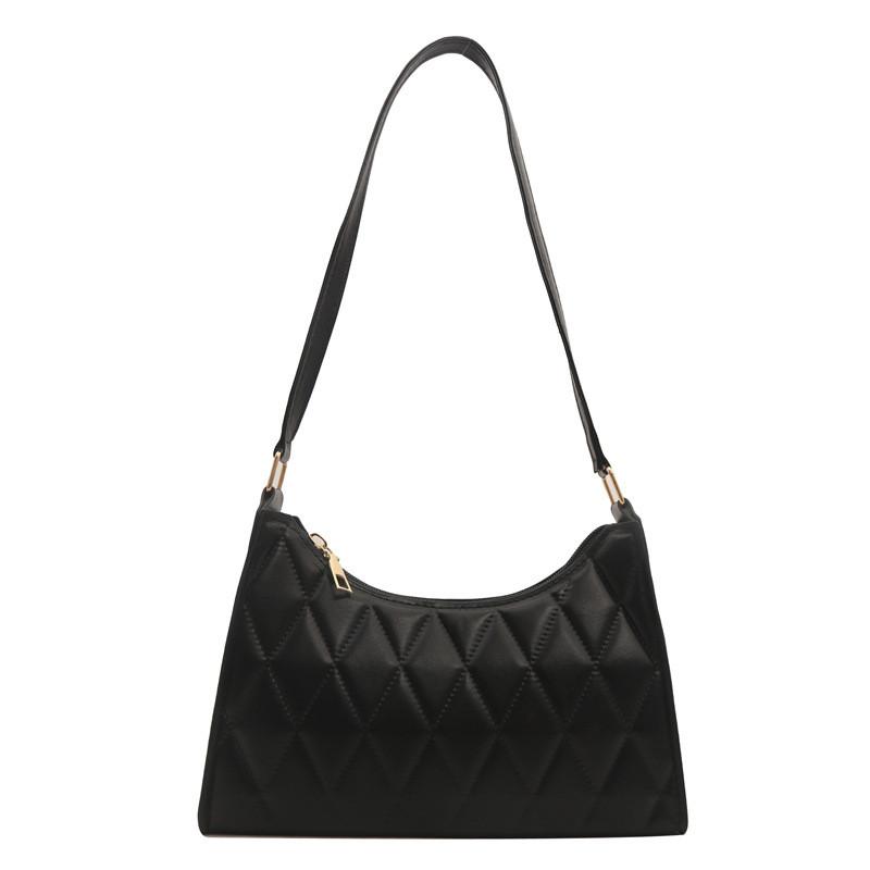 Trendy Stylish Retro Single Shoulder Bag Perfect For Spring Casual Outfits In Black Pink Khaki White And Purple