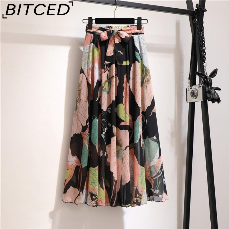 

BITCED Женская модная повседневная летняя весенняя юбка 17 цветов one size