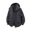 Men's Solid Color Hooded Large Pocket Jacket Outdoor Leisure Sports Fashion Jacket