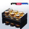 Glass Baijiu Shot Glass Set with Holders