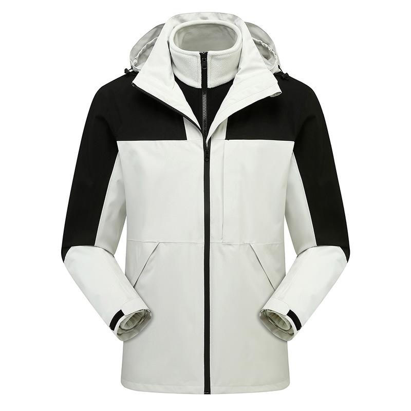 Winter Outdoor Three-in-one Jacket Detachable Two-piece Set Thickened.