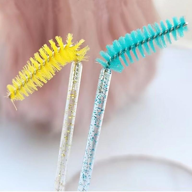 50Pcs Disposable Eyelash Wands Brush Eyebrow Comb Eye Lashes Extension Accessories Mascara Wand Makeup Professional Beauty Tool