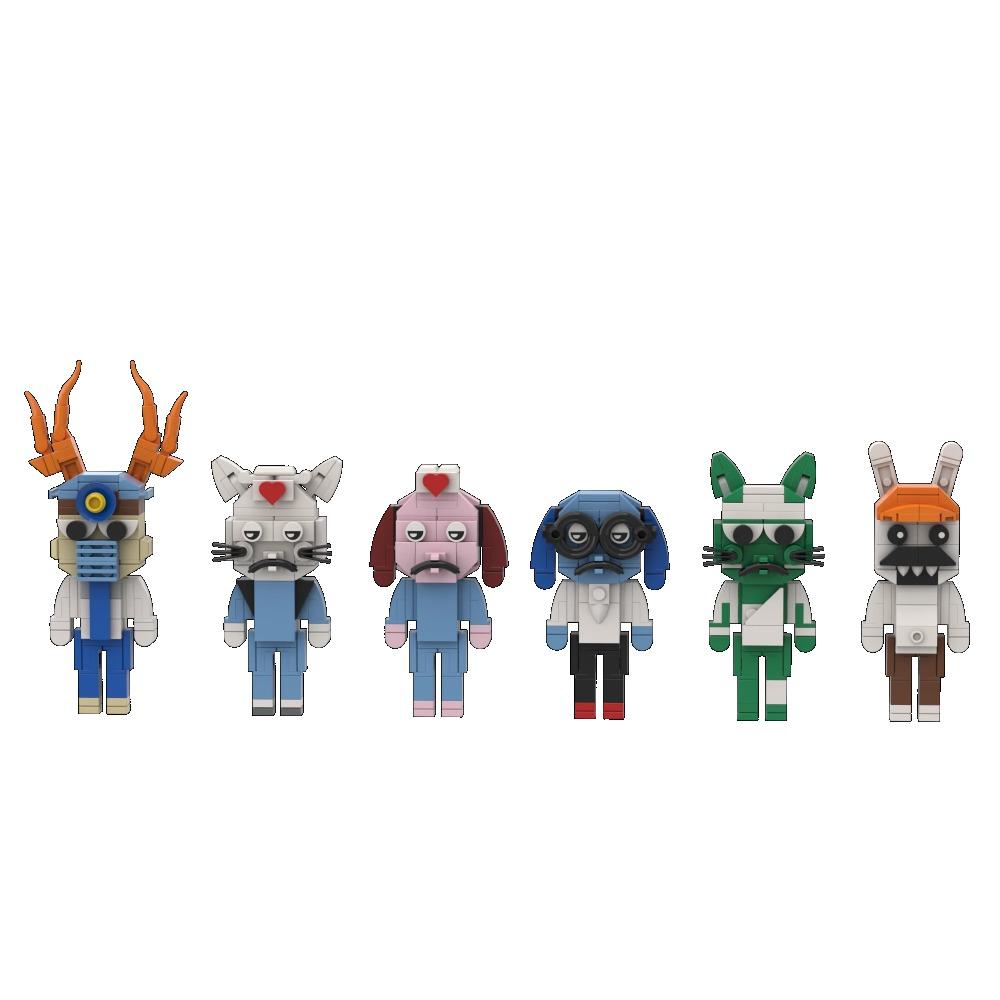 Animal Hospital BUilding Blocks Horror Game Animal Hospital Anomaly Cat Dog Penguin Bunny Animal Hospital Accessories Toys Gifts