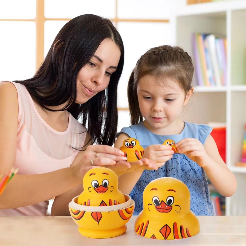 10 Layer Nesting Dolls Wooden Stacking Dolls Decorations Matryoshka Doll Toys  Kids Toy