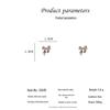 Elegant Zirconia Bow Stud Earrings for Women – High-End, Fashionable Design