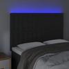 VidaXL LED Headboard Bedroom Furniture Double Bed Accessory Head of Bed Frame Interior Black 3122908