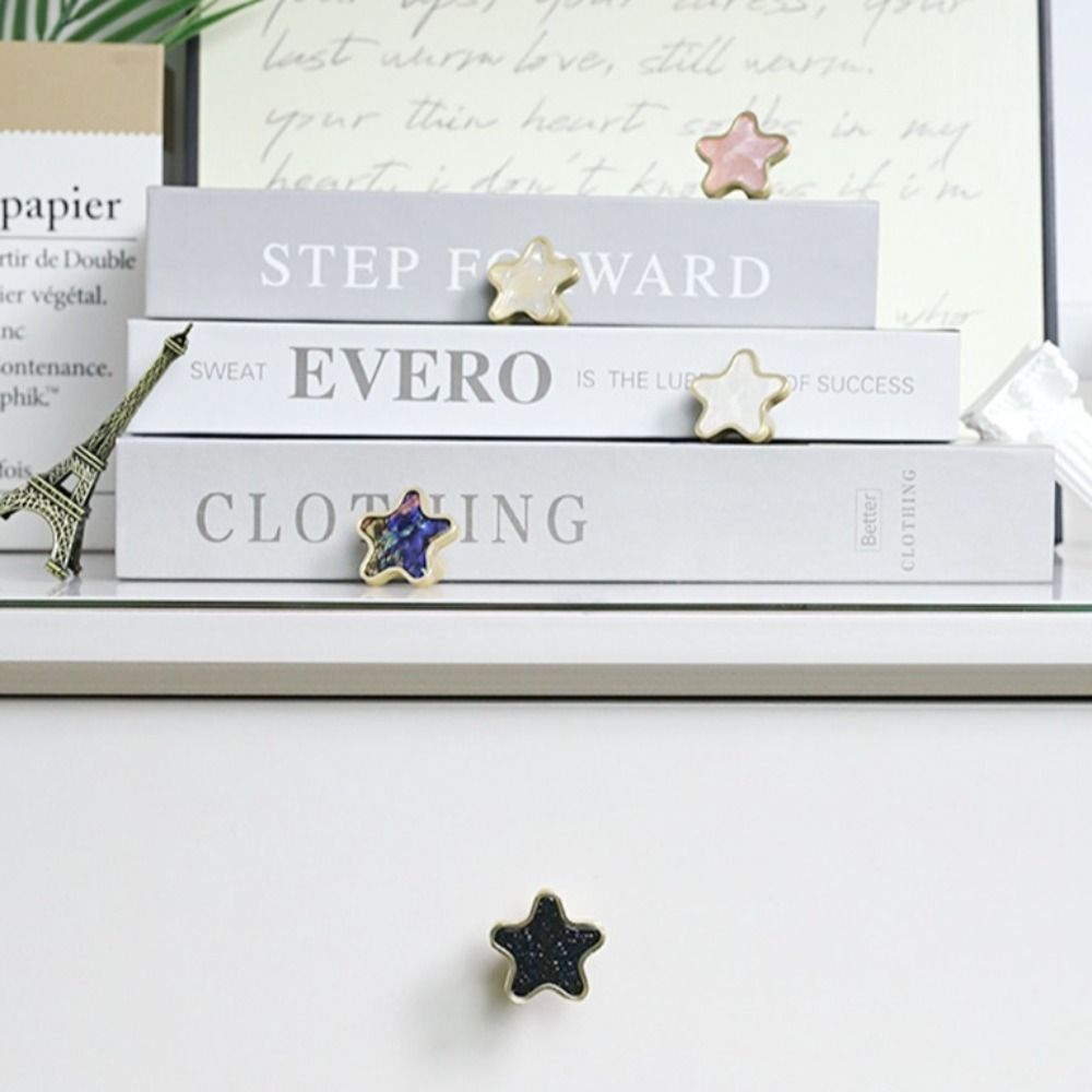 Schranktür Sternform Türgriffe Schrank Schublade Schubladenknöpfe Fünfzackiger Sternknopf Schrank