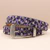 European & American Leopard Rhinestone Leather Belt: Trendy & Versatile Men's Accessory