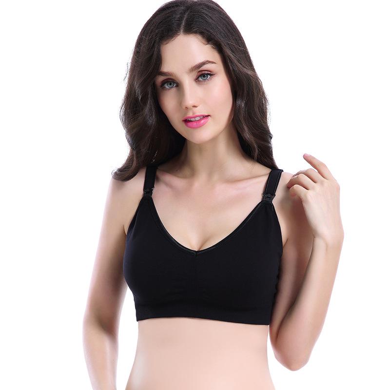 Pregnant Women's Wireless Nursing Bra - Anti-Sagging Breastfeeding Bra for Maternity.