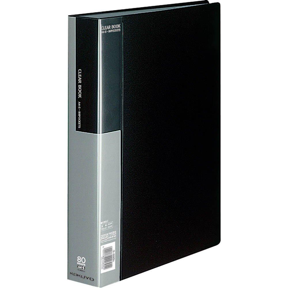 

KOKUYO File Clear File Fixed Type Black A4 Vertical 80 Sheets La-B80D чёрный