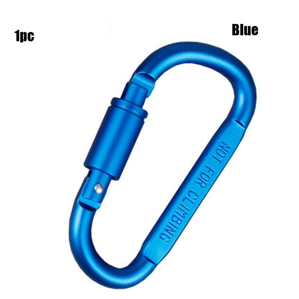 Aluminium Alloy Safety Keychain Buckles Climbing D Carabiner Spring Clips Camping Hiking Hooks