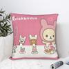 Cartoon Rilakkumas Cartoon Bear Throw Pillow Cover Polyester Throw Pillow Funny Pillowcase