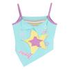 TrendHub Fake Two Pieces Contrast Color Tank Top Bow Letter Star Patchwork Slim Tops Sweet Y2k Aesthetic Casual Fashion All Match Camis