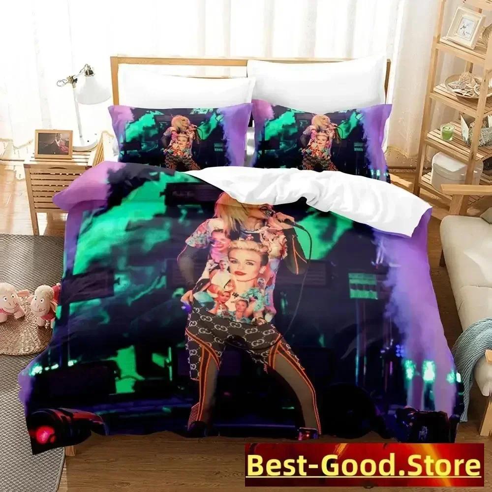 Sexy Miley Cyrus Bedding Set Single Twin Full Queen King Size Bed Set Aldult Kid Bedroom Duvetcover Sets Anime parure de lit Bed