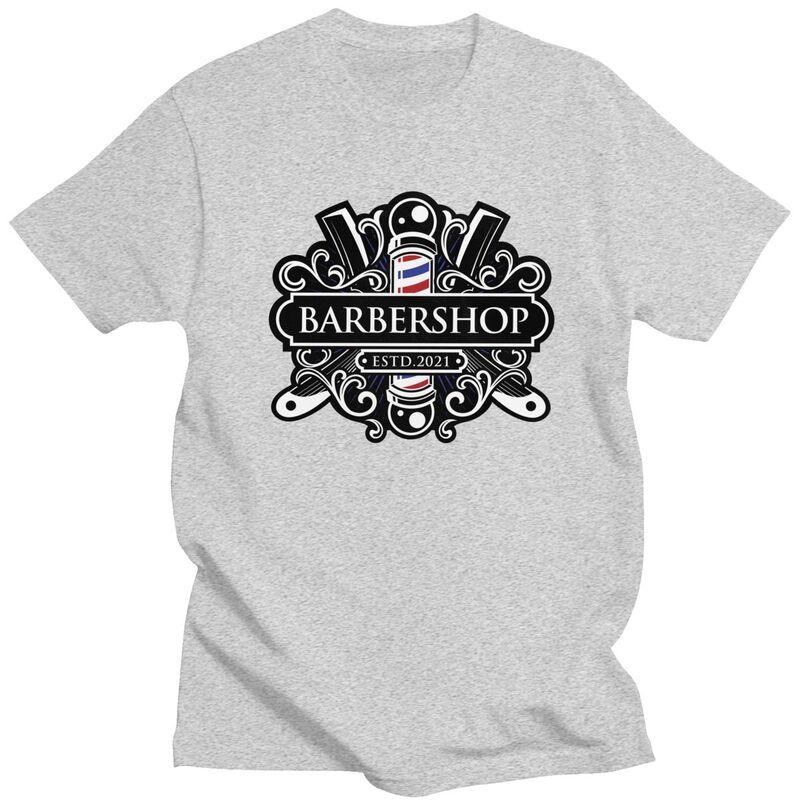 Custom Barbershop 056 T Shirt Men Tshirt Streetwear Tee Tops Pure Cotton Oversized Tshirts Gift