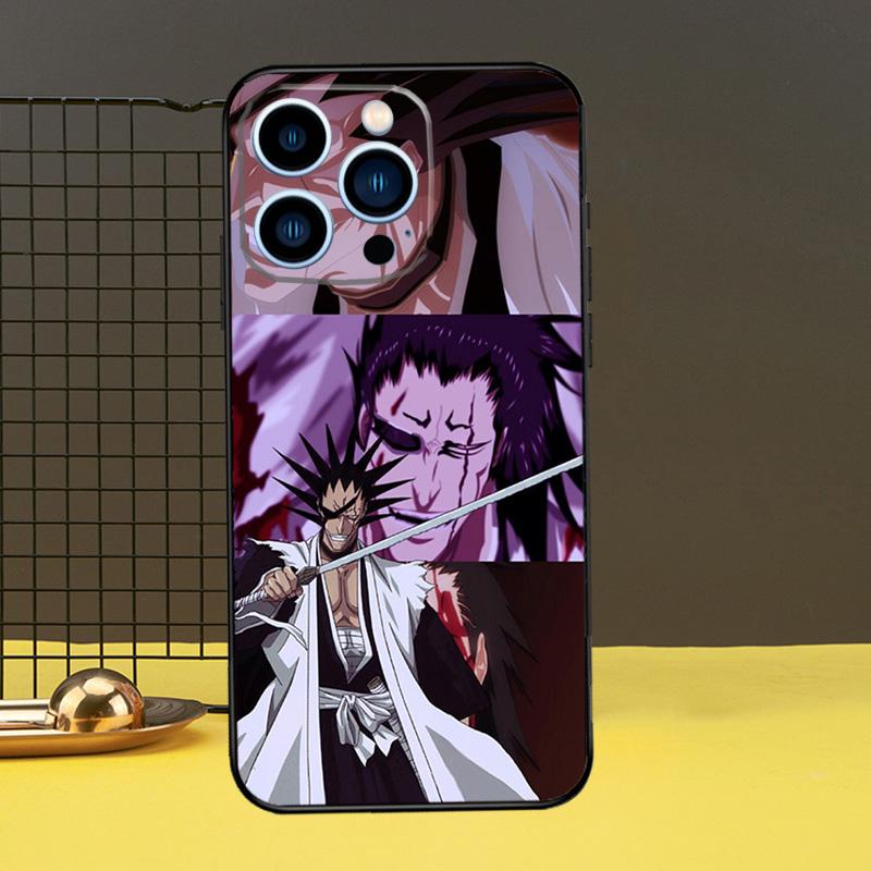 Ichigo Kenpachi Bleach Manga Anime Protective Cover For iPhone 11 14 12 13 Pro Max Mini X XR XS Max 7 8 Plus SE 2020 Phone Case