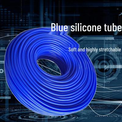 Industrial Grade High-Temp Resistant Silicone Tube, Blue, ID 2-25mm, Vacuum Soft Hose, Silicone Rubber Capillary