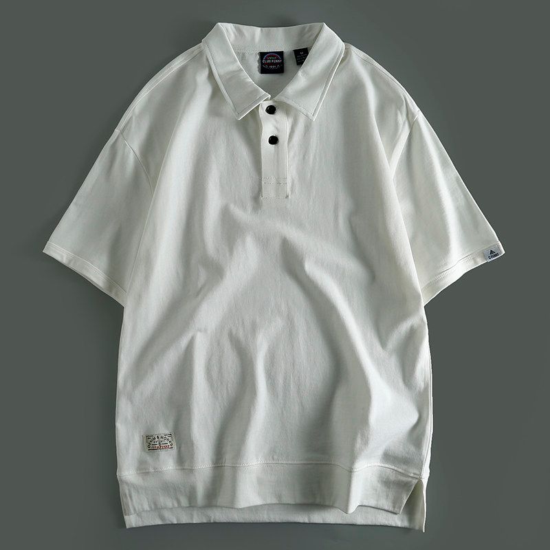 Trendy Export Summer Polo Shirt Short Sleeve White 3XL