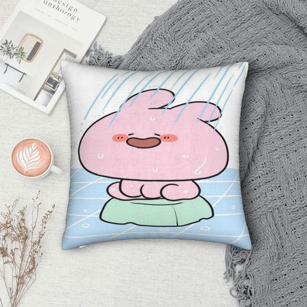 Asamimichan and Anemimi Pillowcase Product Soft Cushion Cover Throw Pillow Cover Car Decoration Square Multi Size