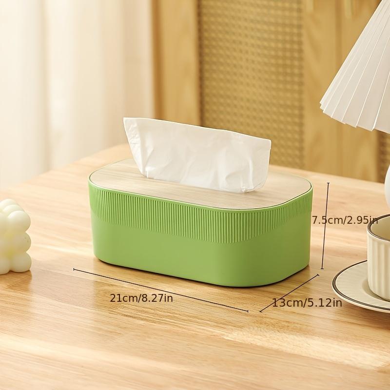 1pc Nordic Simplicity Style Tissue Box with Wooden Cover Home Living Room Desktop Napkin Box Bathroom Toilet  Tissue Box