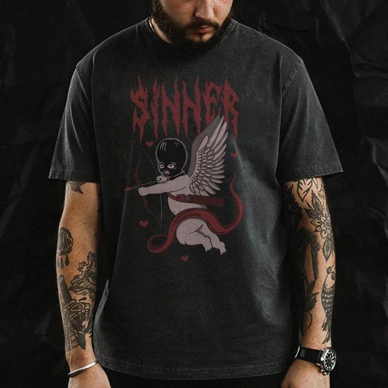 Funn Skull Drinking Beer Graphic Tshirt Men Dark Punk Skull Top Street Rock Hip-Hop Shirt Unisex XS-4XL Tee Roupas Masculinas