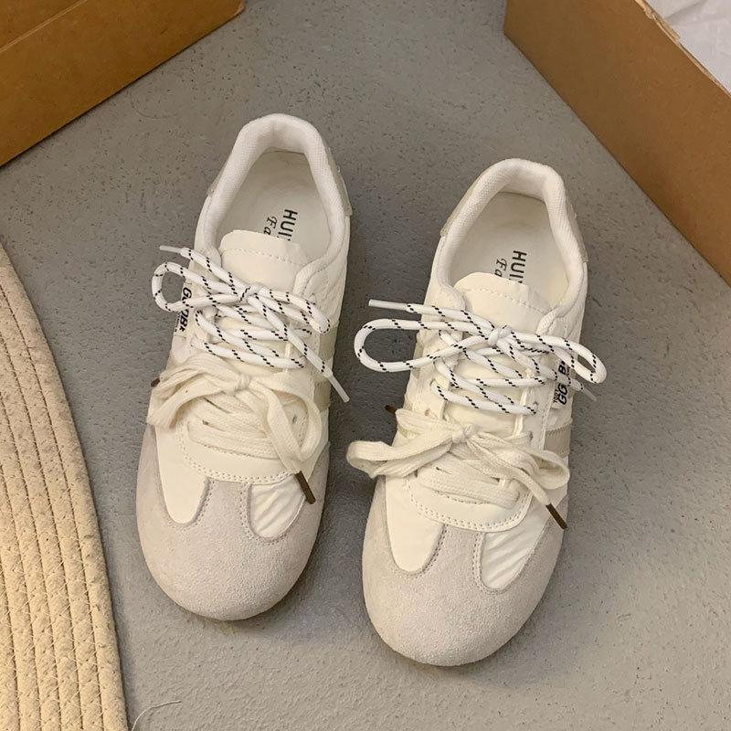 

Популярные немецкие кроссовки женские весна 2025 новые универсальные дышащие легкие кроссовки с мягкой подошвой повседневные белые кроссовки Forrest Gump 40 бежевый