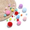 1/1,5/2/2,5/3mm Weiche Pompons Bunt Hohelastisch Flauschiger Plüschball DIY Handgenäht Kinderspielzeug Schuhe Hut Heimdekorationszubehör