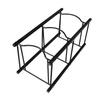 Water Bottle Jug Stand Single Row 3 Tier Water Dispenser Rack Detachable Water Storage Shelf for Home Office Black