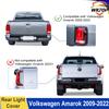 Headlight Tail Light Covers For Volkswagen Amarok VW 2009-2025 Front Rear Lamp Hoods Trims Matte Black Car Exterior Accessories
