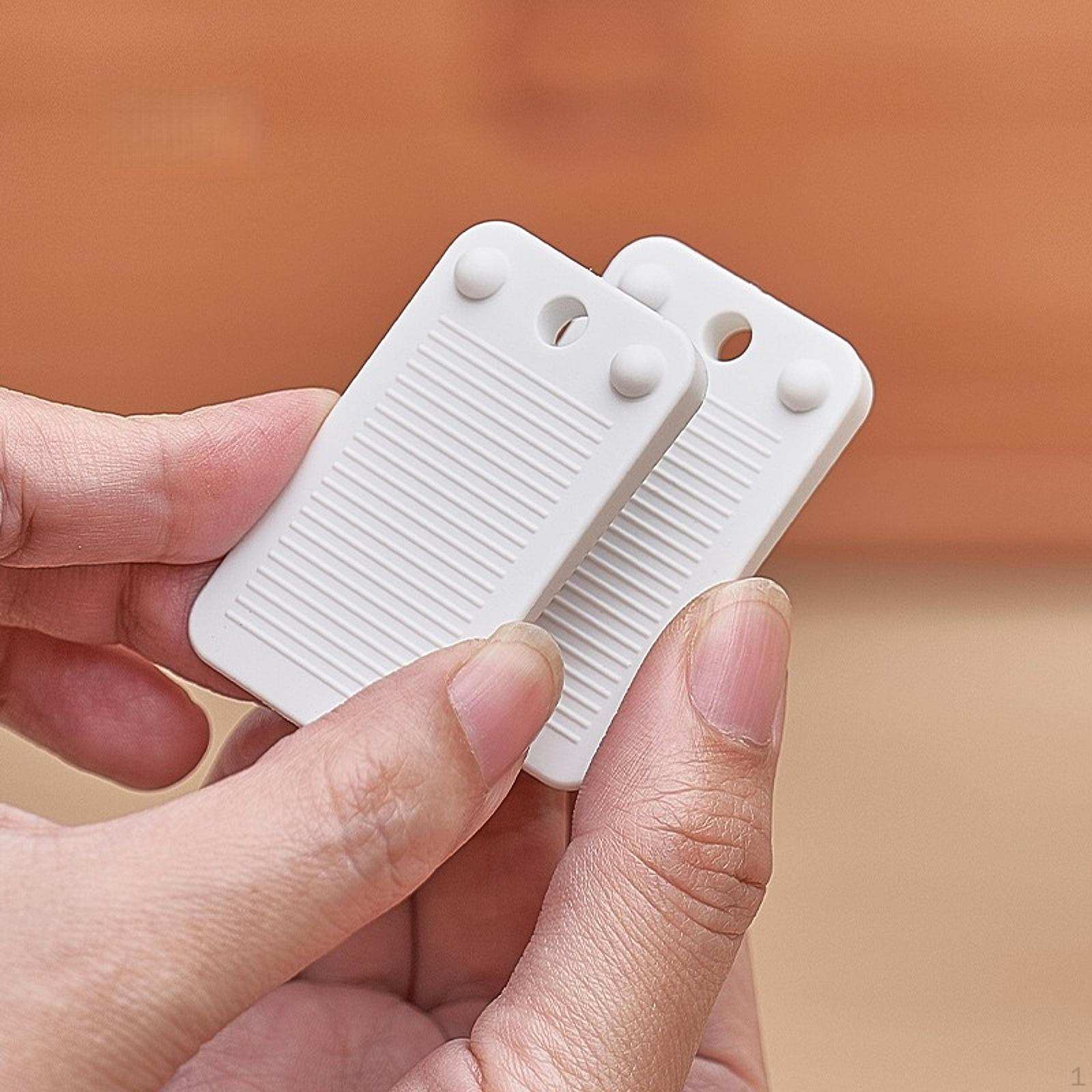 

3 Pieces Furniture Levelers Hard Wedges Table Shims Multipurpose Anti Slide Level Wedge for Home білий