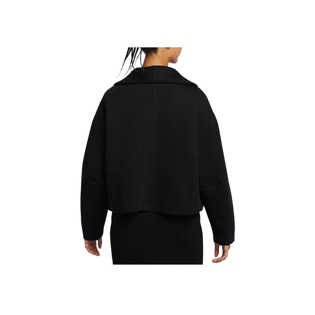 Nike Sportbekleidung Tech Fleece Bequem Weich Stilvoll Langarmjacke Damenjacken Schwarz HJ0970010
