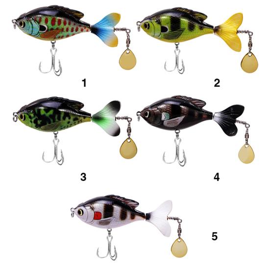 9cm/16.8g Lebhafter Propeller Rotierender Traktor Angelköder Hardbait zum Angeln