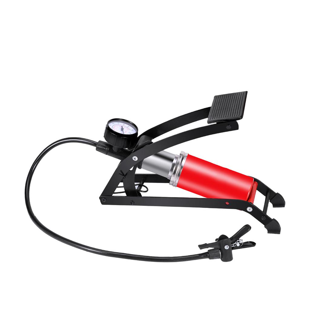 Pompă de picior de podea pentru bicicletă cu manometru Pompă de aer portabilă de înaltă presiune pentru mașini Bicicletă Mingi sportive