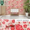 45cm*10m/1 Rolle Europäischer Stil Retro Dekorieren Hintergrundwand Hibiskus Wandbilder Tapete Wohnzimmer Kreative Hauswandaufkleber