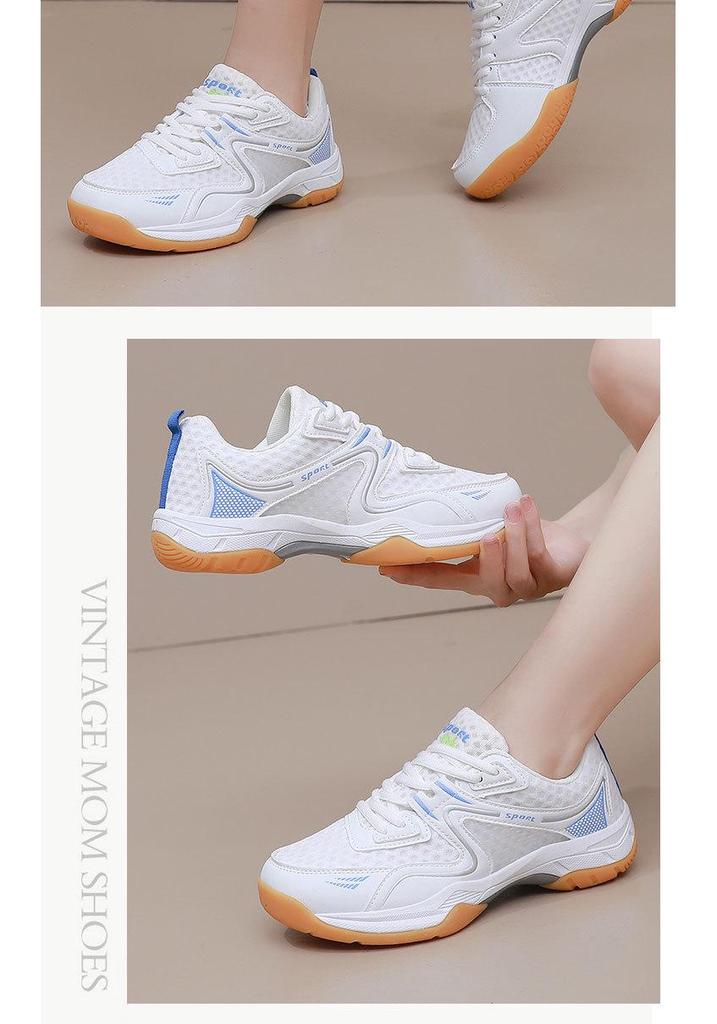 Summer Breathable Badminton & Tennis Shoes for Men & Women – Professional Training with Rubber Sole